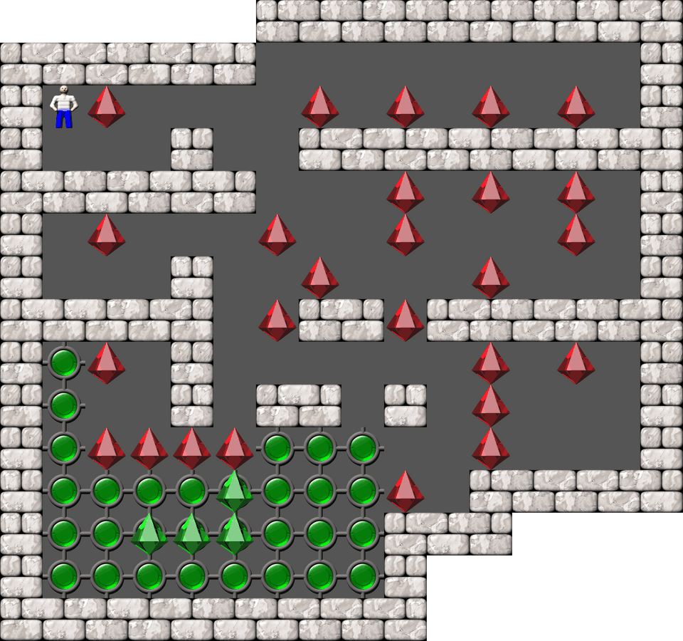 Sokoban Cosmac 8 level 3